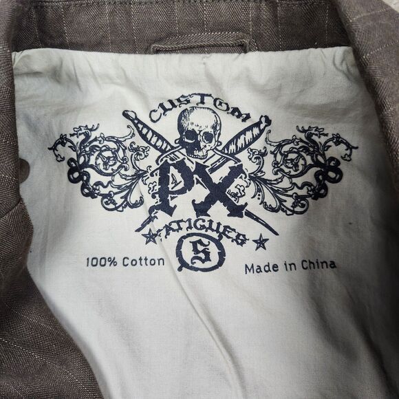 PX CUSTOM Jacket Small Brown Womens Button Up EUC - Picture 3 of 9